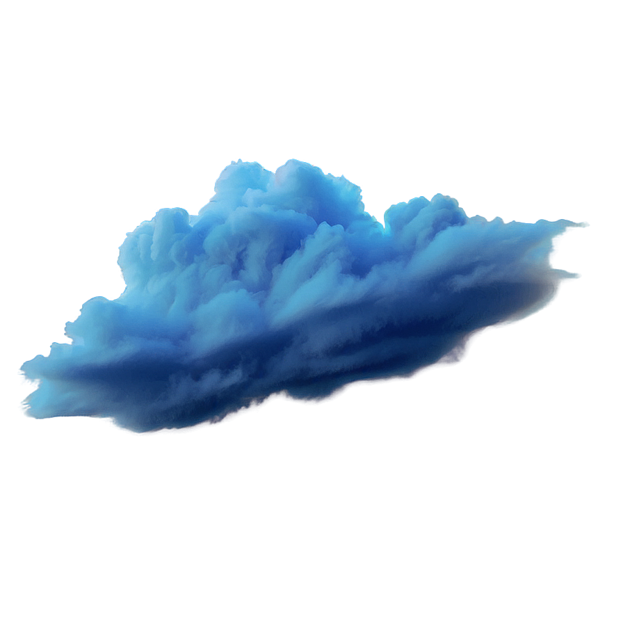 Smoky Blue Clouds Png Myp54