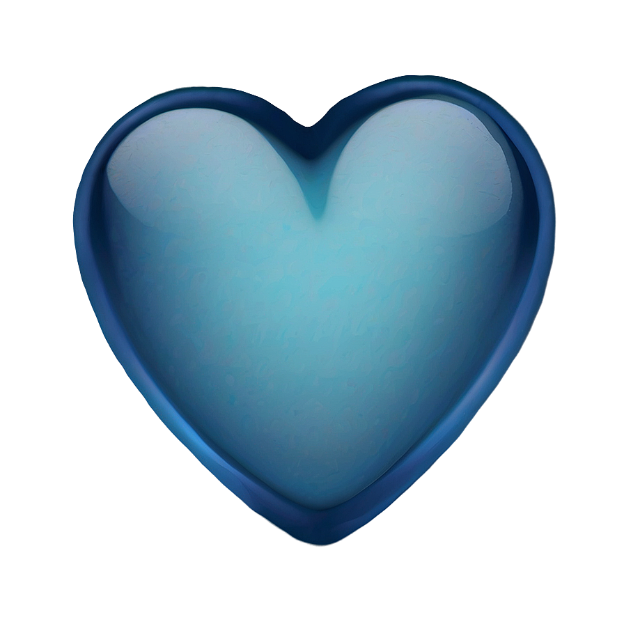 Smoky Blue Heart Emoji Png Lrl