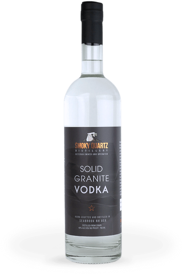 Smoky Quartz Solid Granite Vodka Bottle