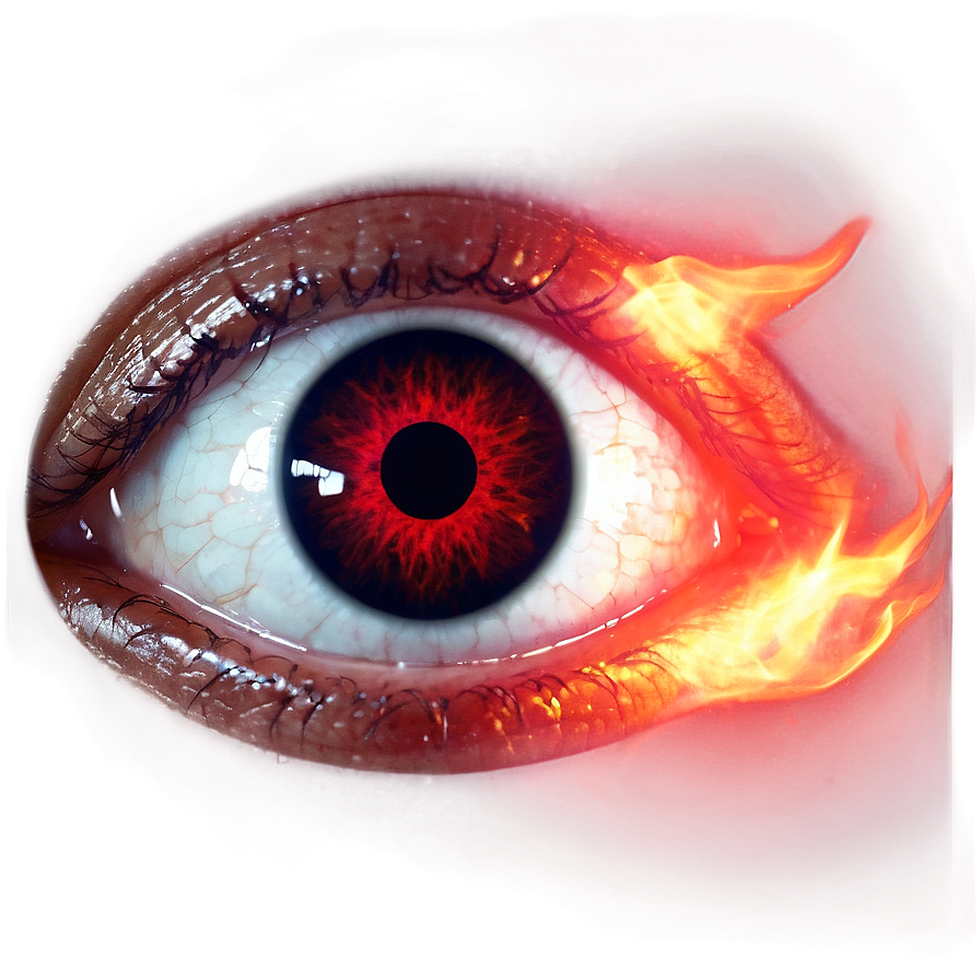 Smoldering Red Eye Glow Png 54