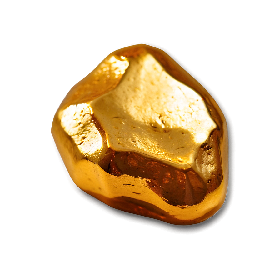 Smooth Gold Nugget Png 06132024