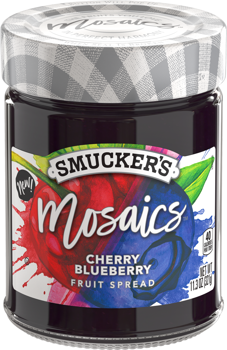 Smuckers Mosaics Cherry Blueberry Fruit Spread