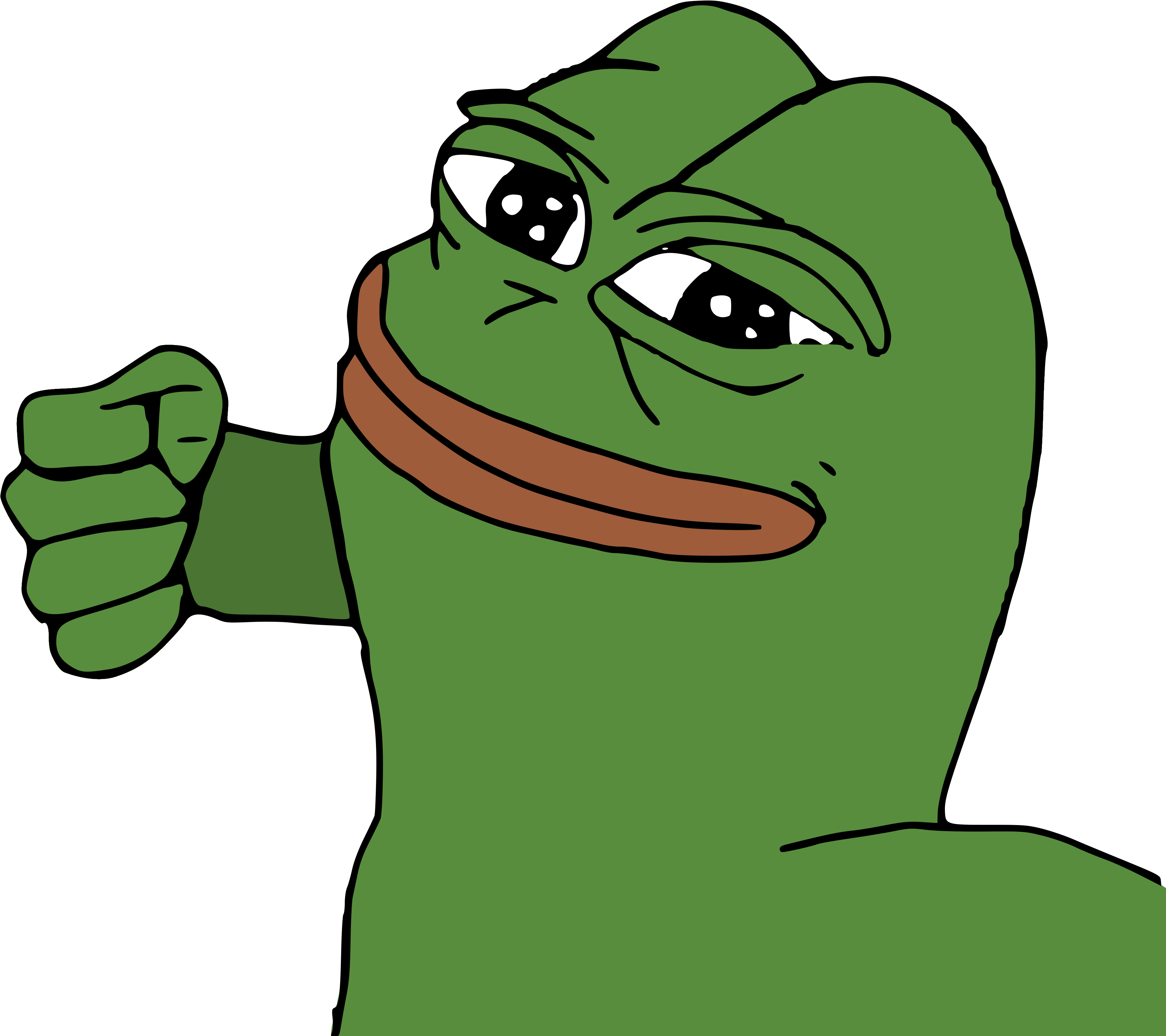 Smug Pepe The Frog Meme PNG Image