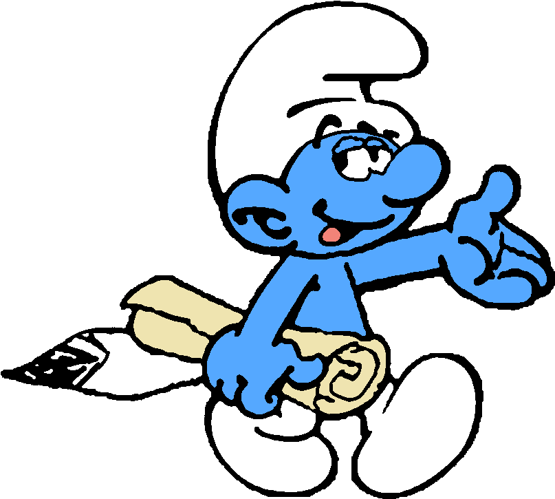 Smurf Riding Pencil