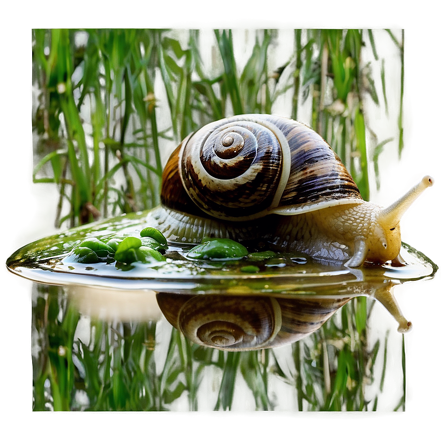 Snail In Pond Png Jjb44