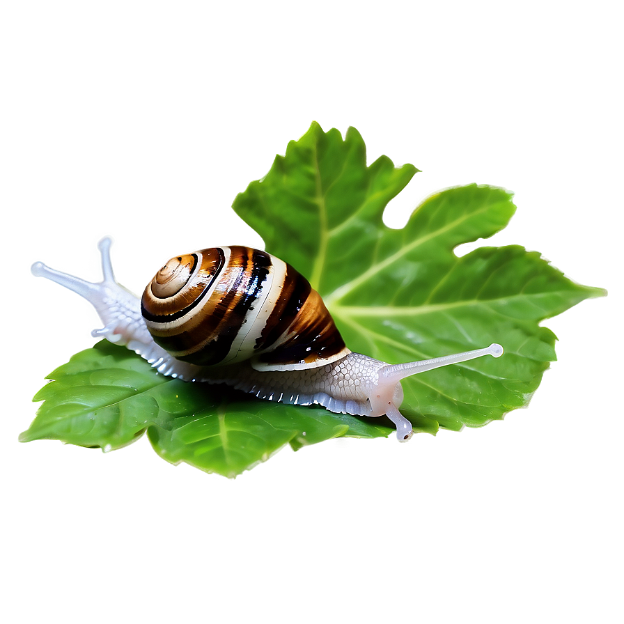 Snail On Leaf Png Eke