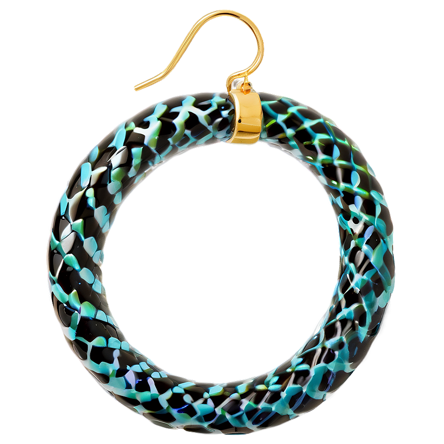 Snake Hoop Earring Png Rlm