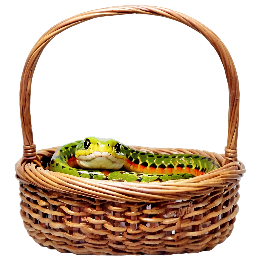 Snake In A Basket Png 05032024