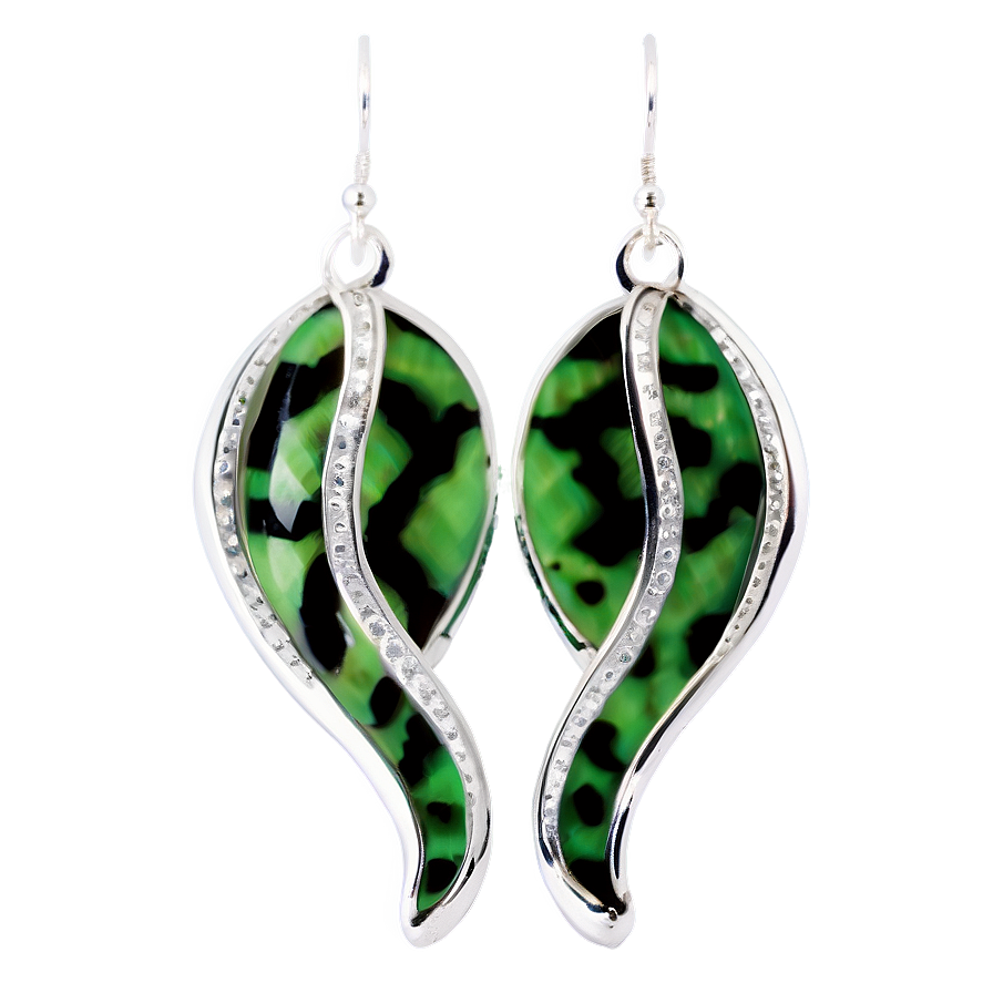 Snake Pattern Earring Png Fir