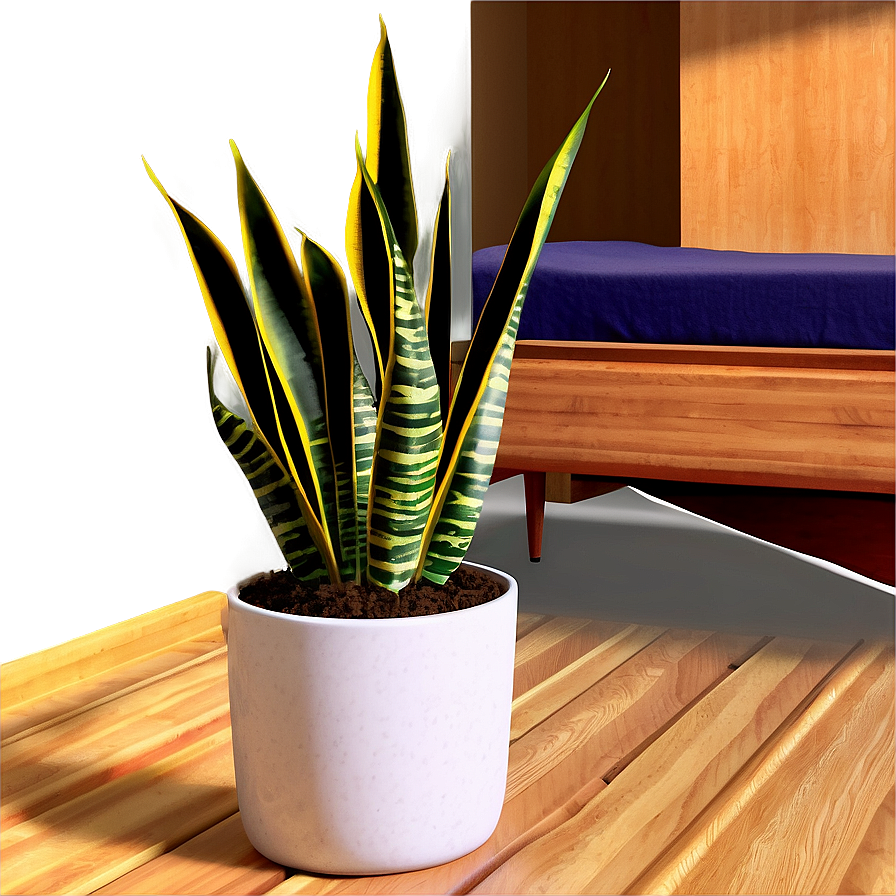 Snake Plant In Bedroom Png 17