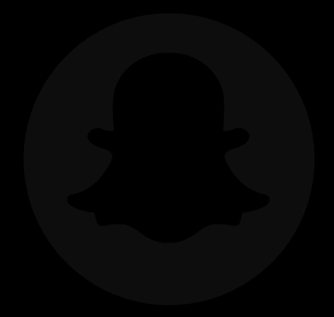 Snapchat_ Ghost_ Logo_ Black_ Background