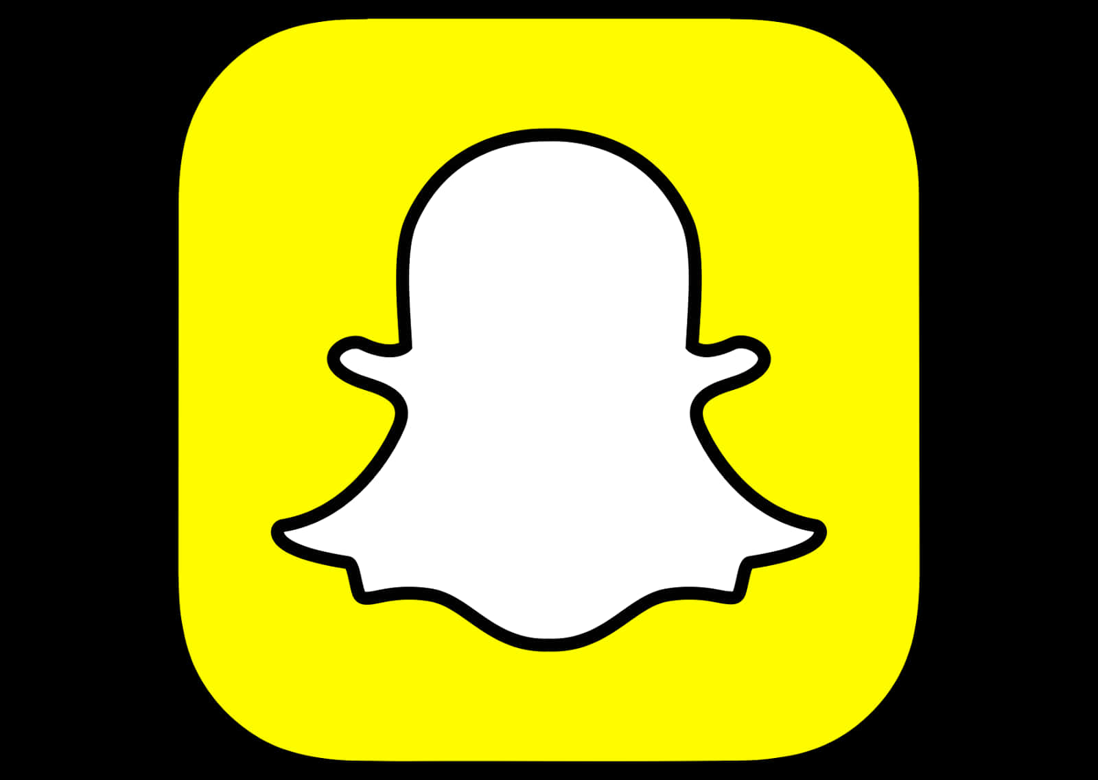 Snapchat_ Logo_ Ghost_ Outline