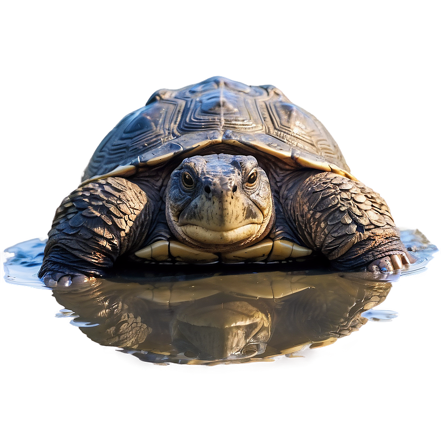 Snapping Turtle In Mud Png Elg19