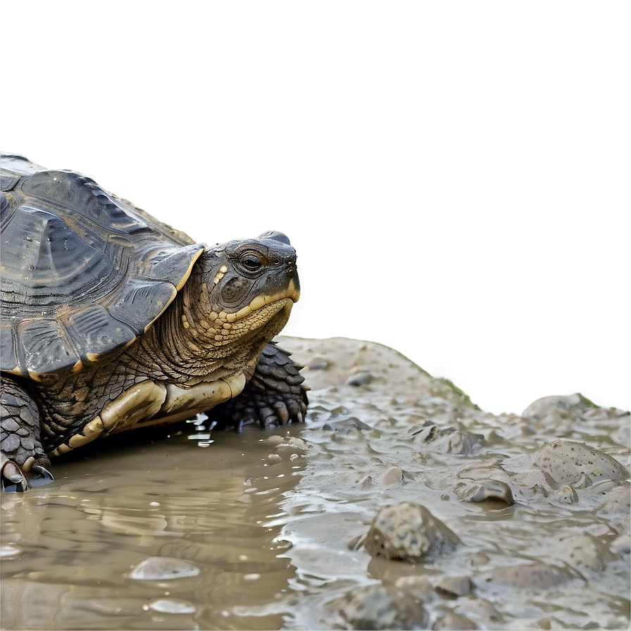 Snapping Turtle In Mud Png Uuk96