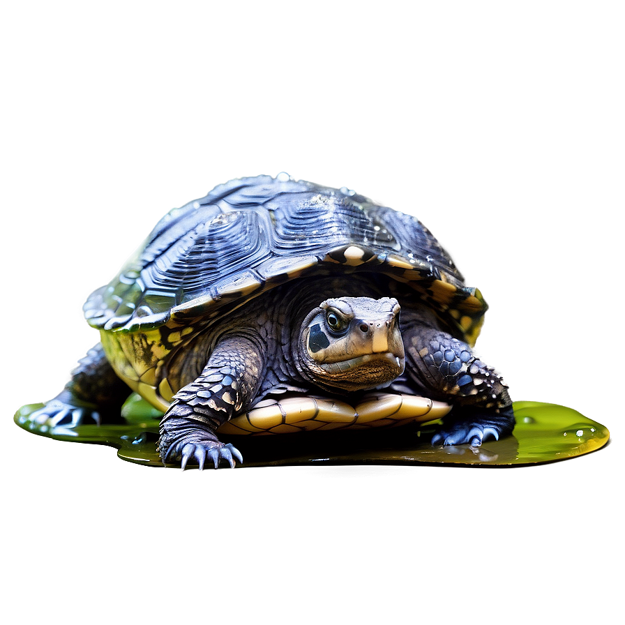 Snapping Turtle With Water Droplets Png 78