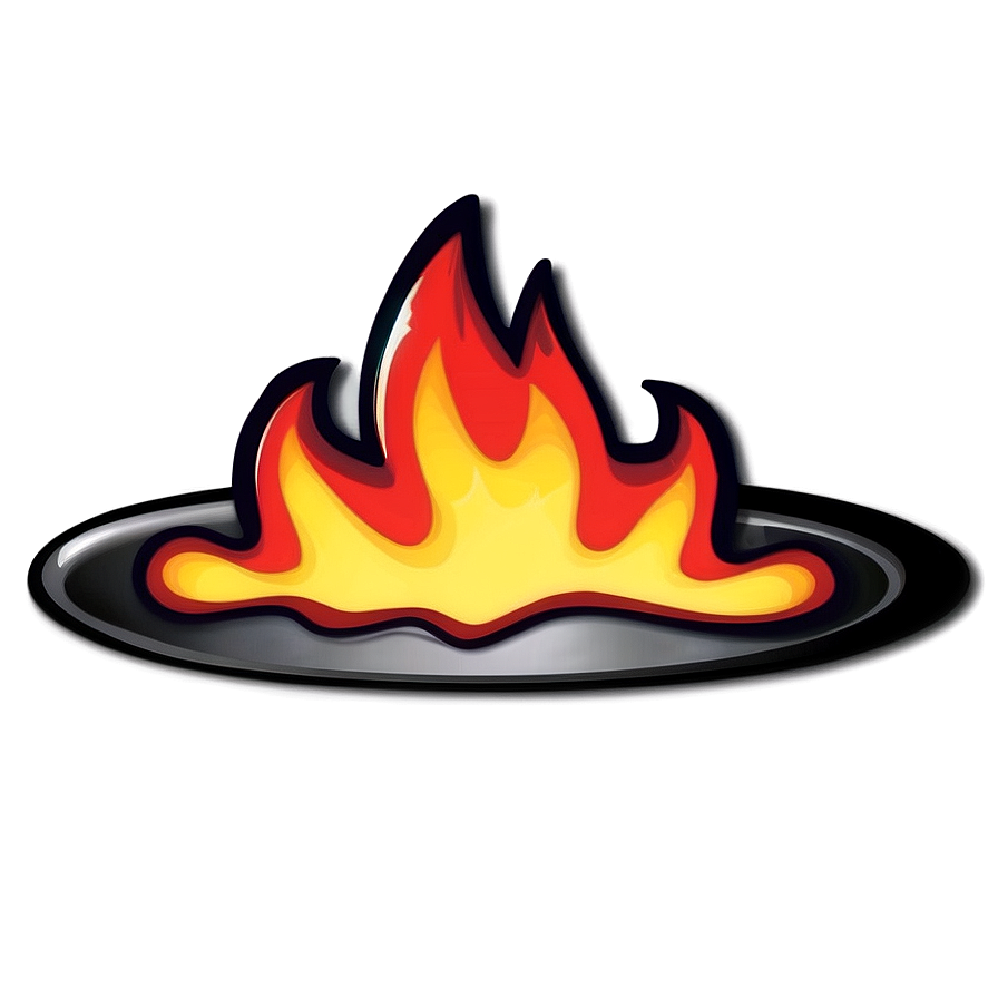 Snappy Cartoon Fire Png 06262024