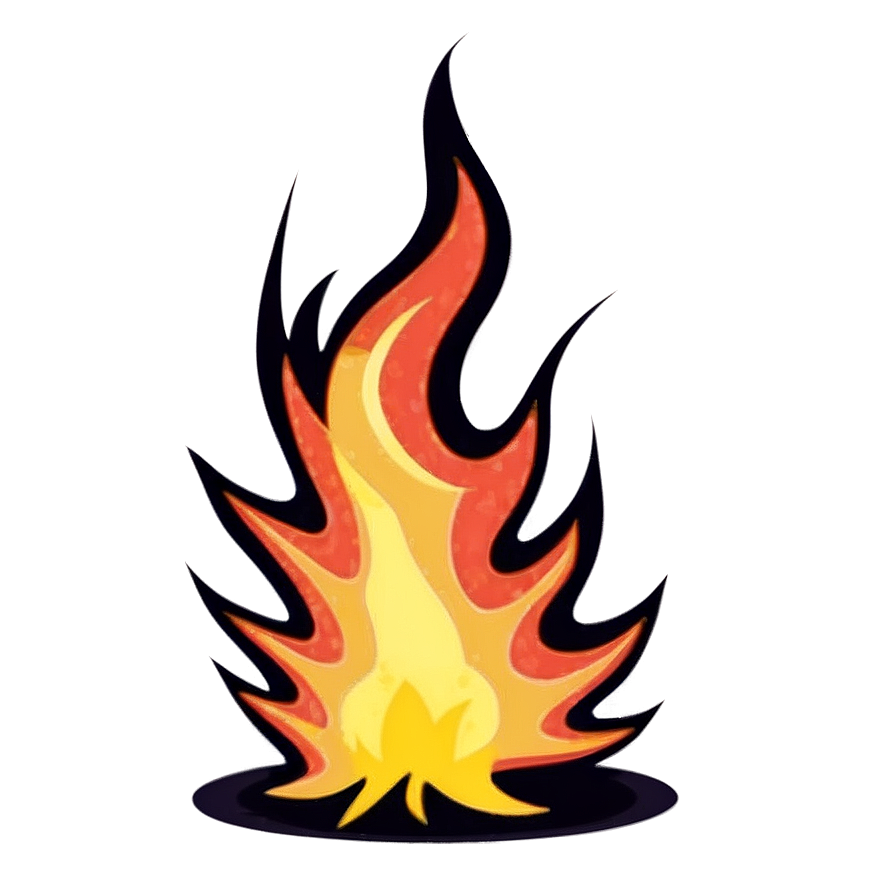 Snappy Cartoon Fire Png Drn81