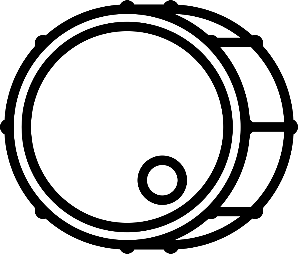 Snare Drum Outline Vector