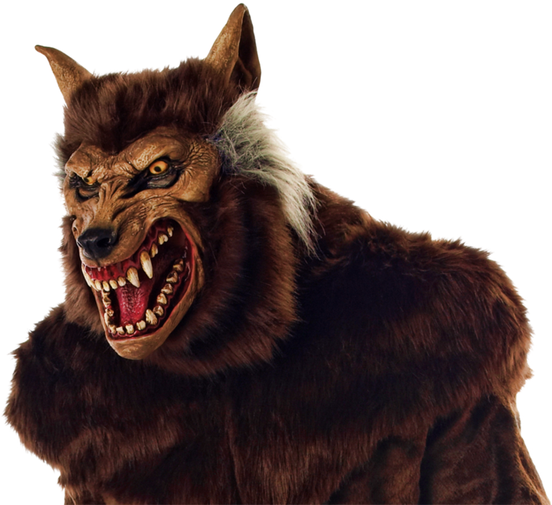 Snarling Werewolf Costume Portrait