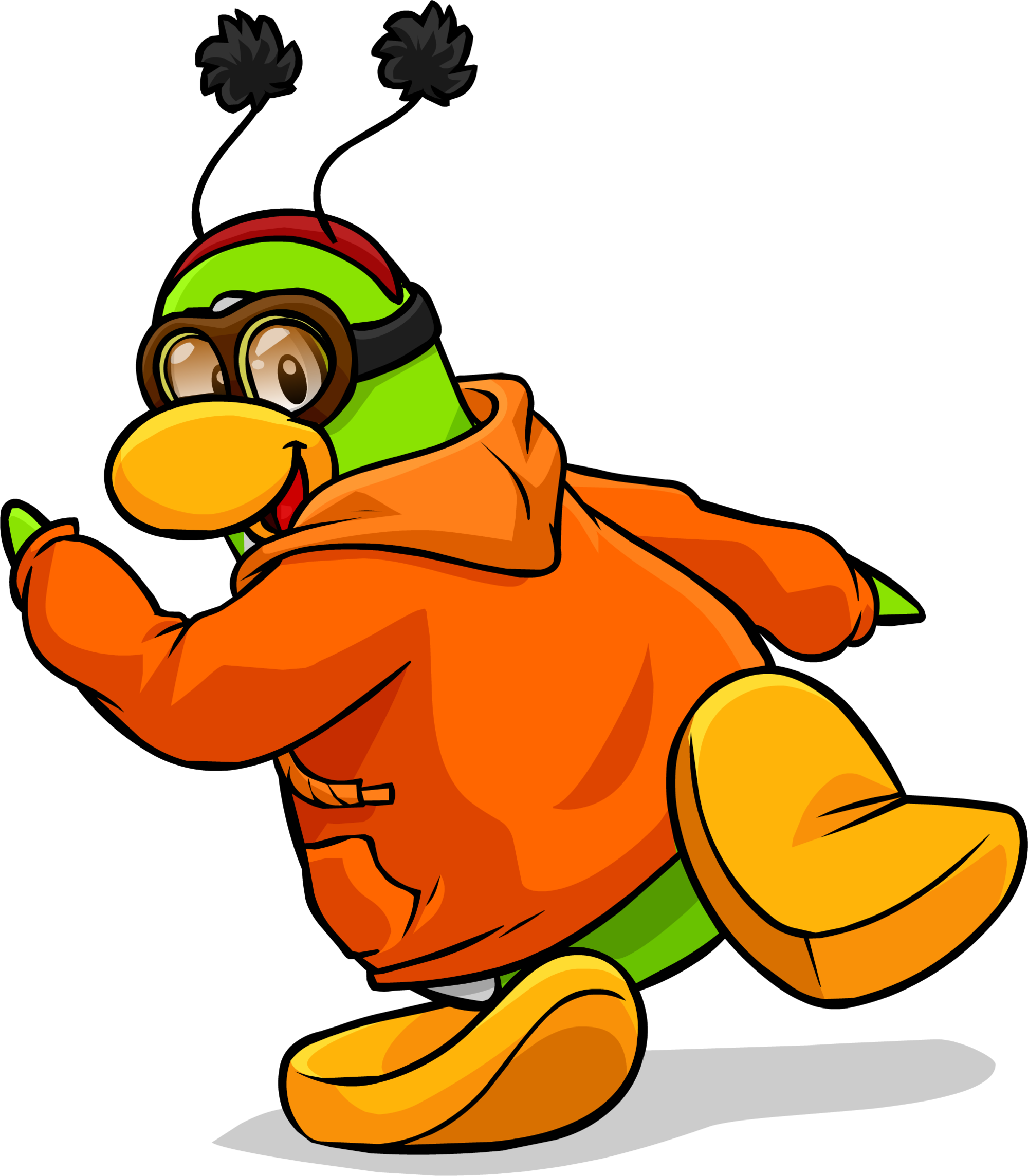 Sneaky Cartoon Duck Character