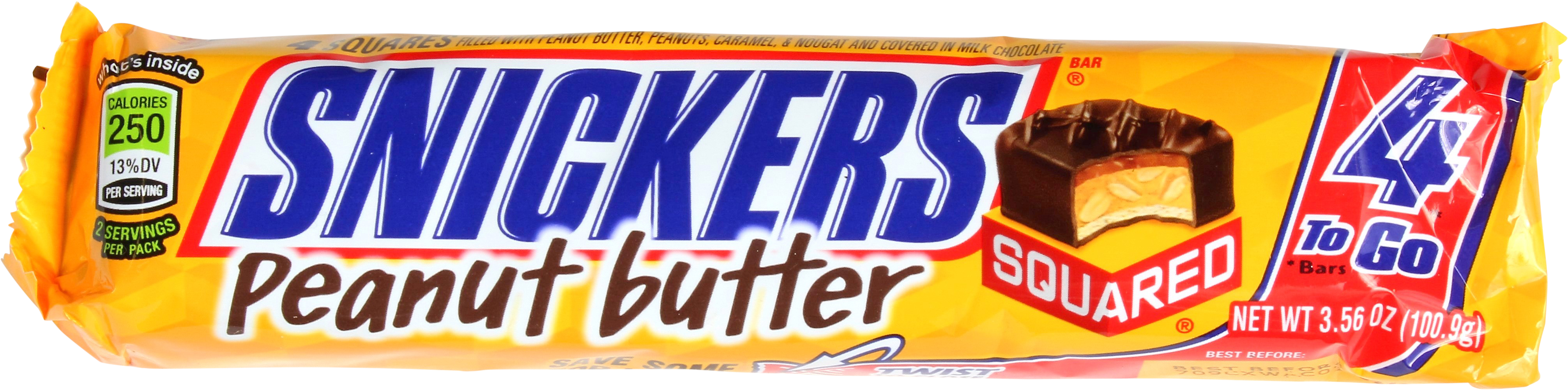 Snickers Peanut Butter Squared Packaging