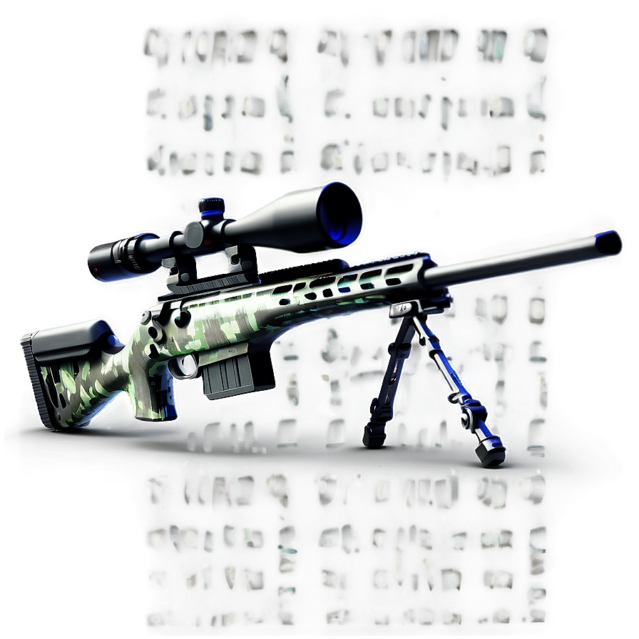 Sniper Rifle In Urban Camo Png 53