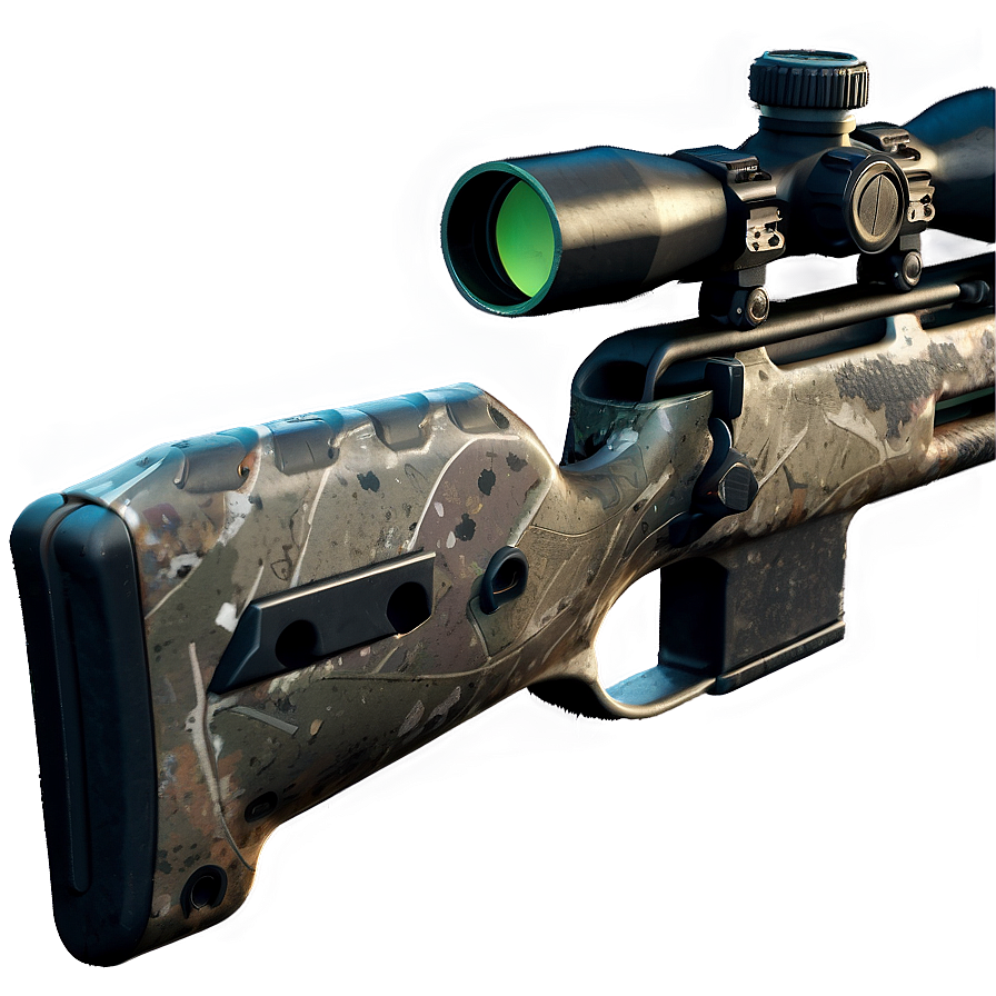 Sniper Rifle In Urban Camo Png Bjw82