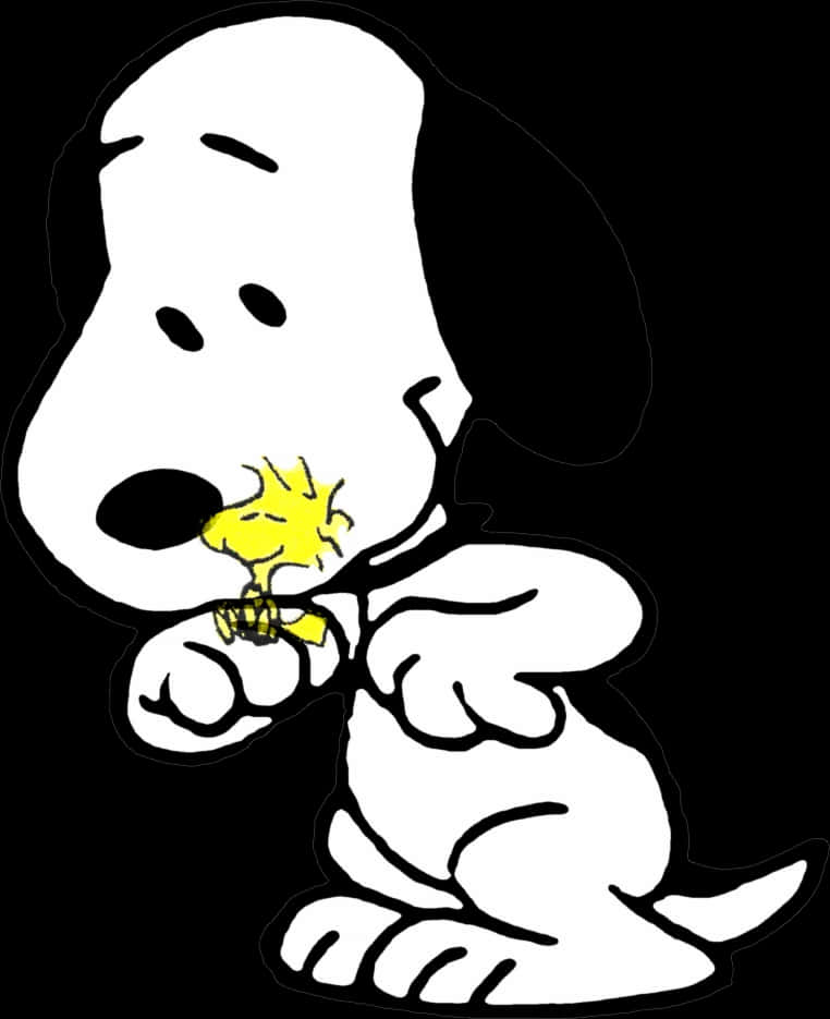 Snoopyand Woodstock Hug