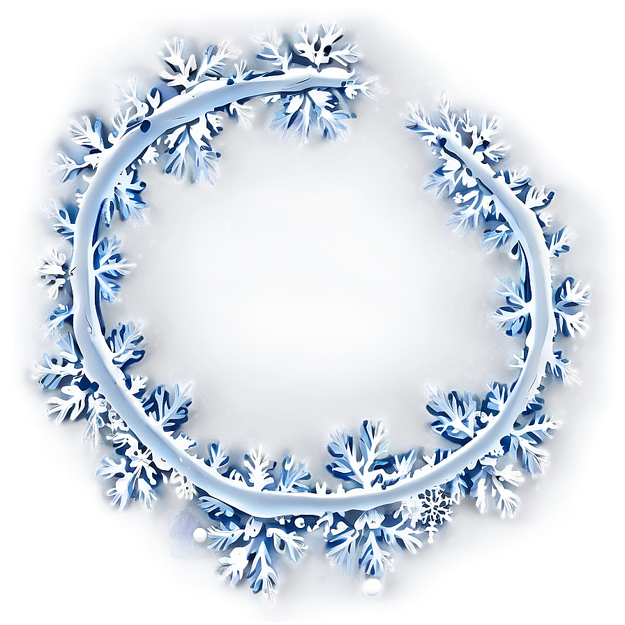 Snow Border Design Png Mat25