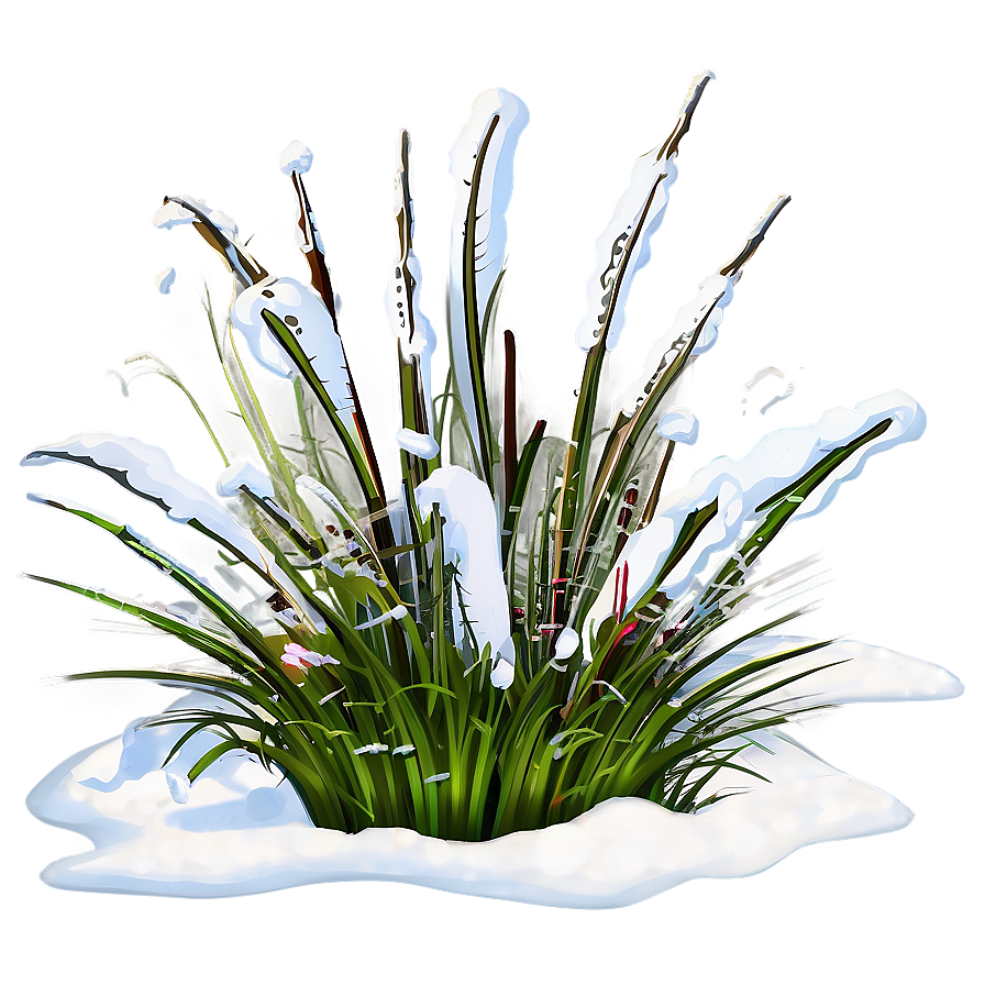 Snow-capped Grass Png Aqj95