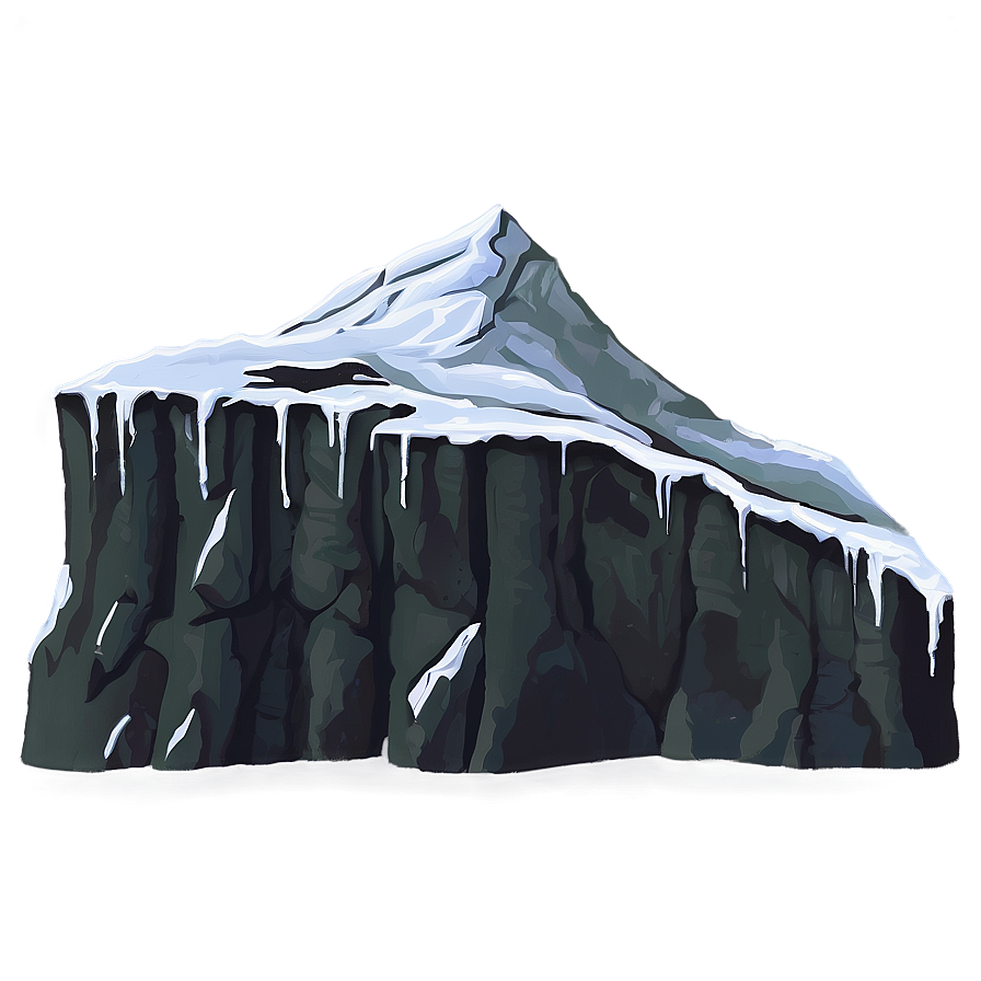 Snow-capped Mesa Png 34