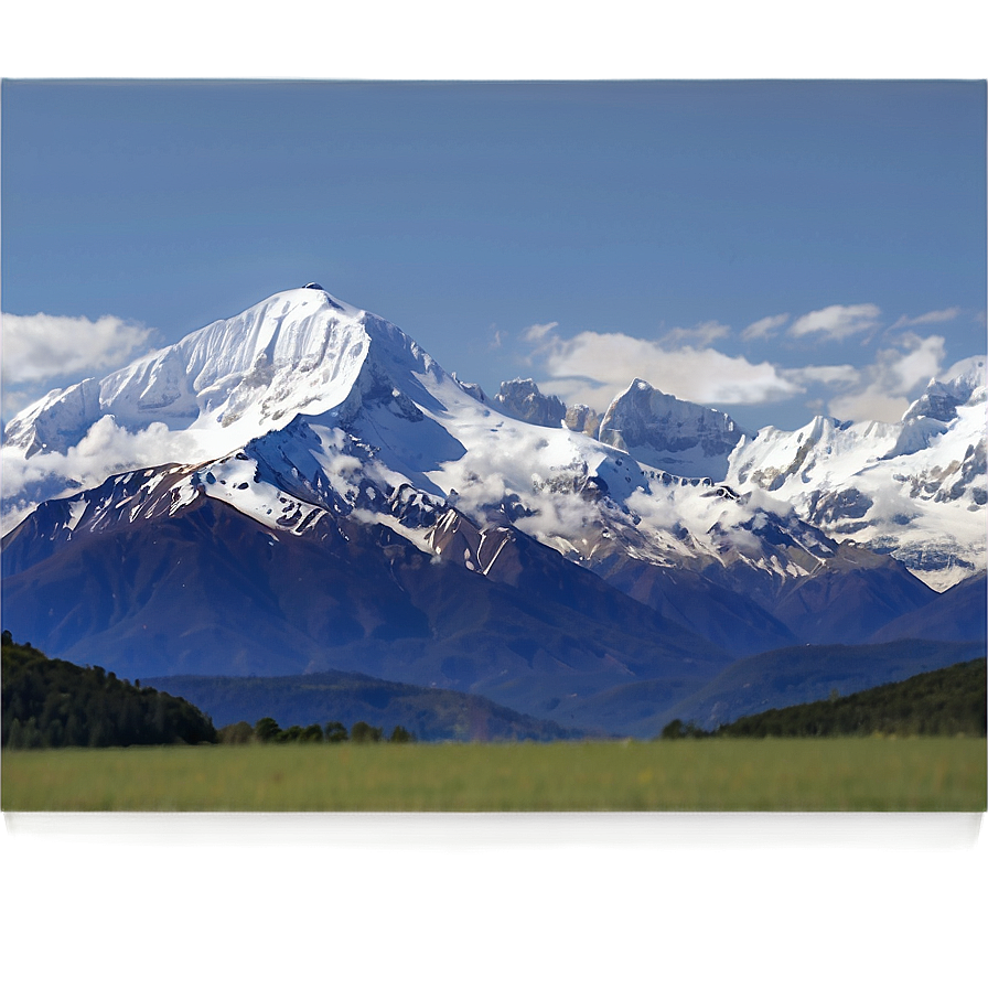 Snow-capped Peaks Panorama Png Lph