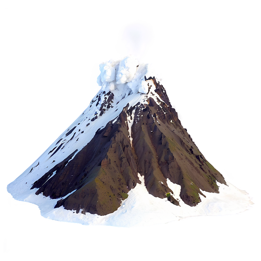 Snow-capped Volcano Png 05232024