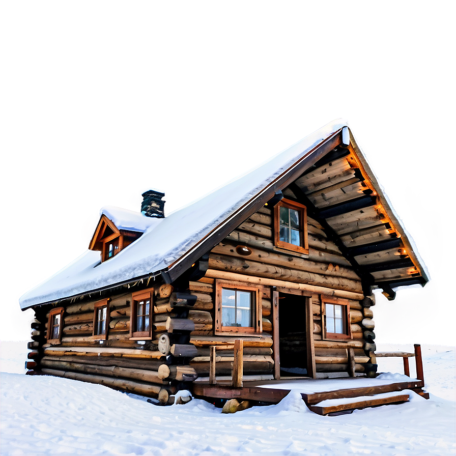 Snow-covered Log Cabin Png Nqy8