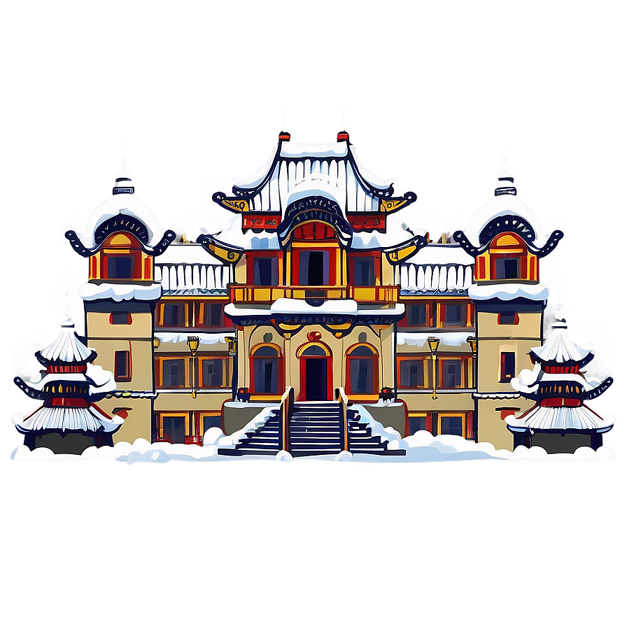 Snow-covered Palace Png Ewv30