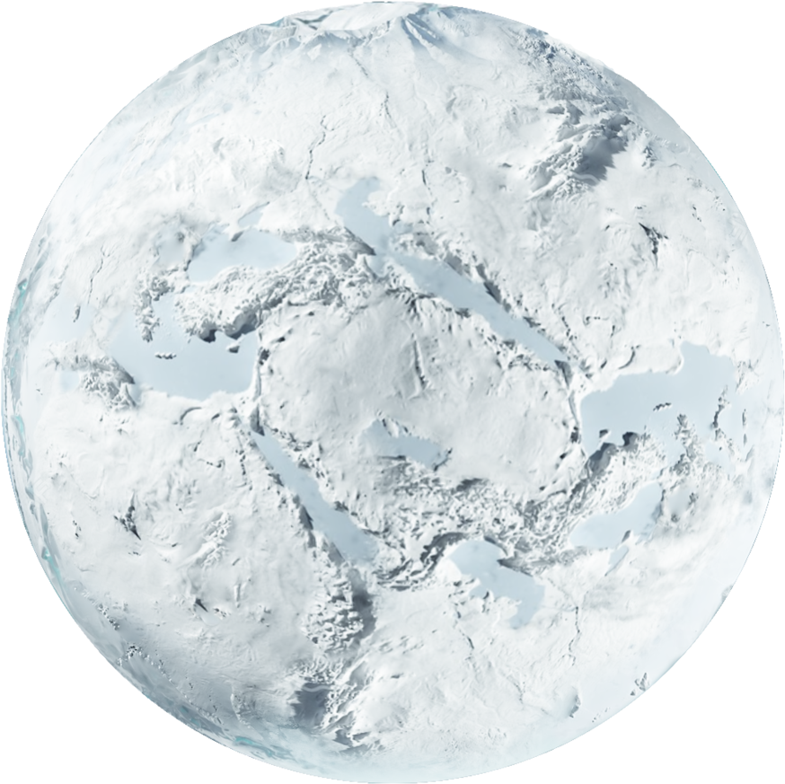 Snow Covered Planet Texture