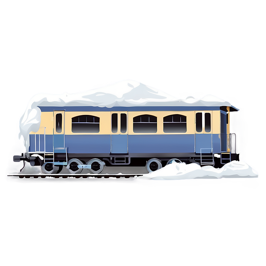 Snow-covered Train Png 05212024
