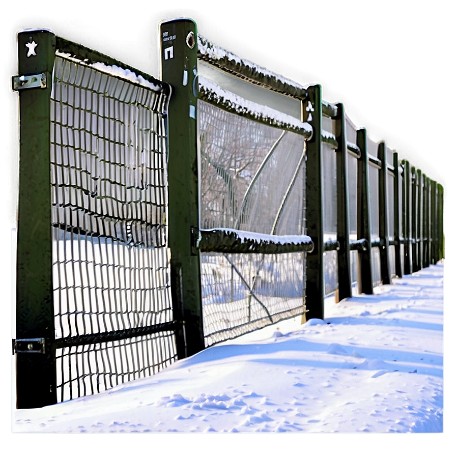 Snow Fence Barrier Png Icg80