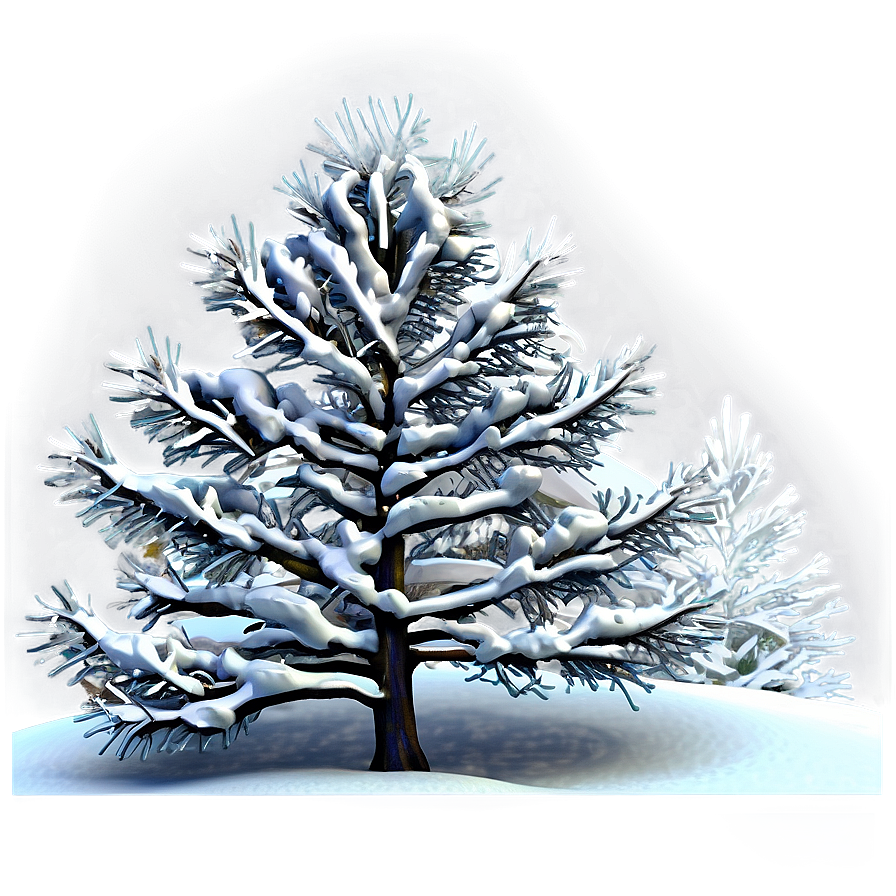 Snow Kissed Tree Png 24