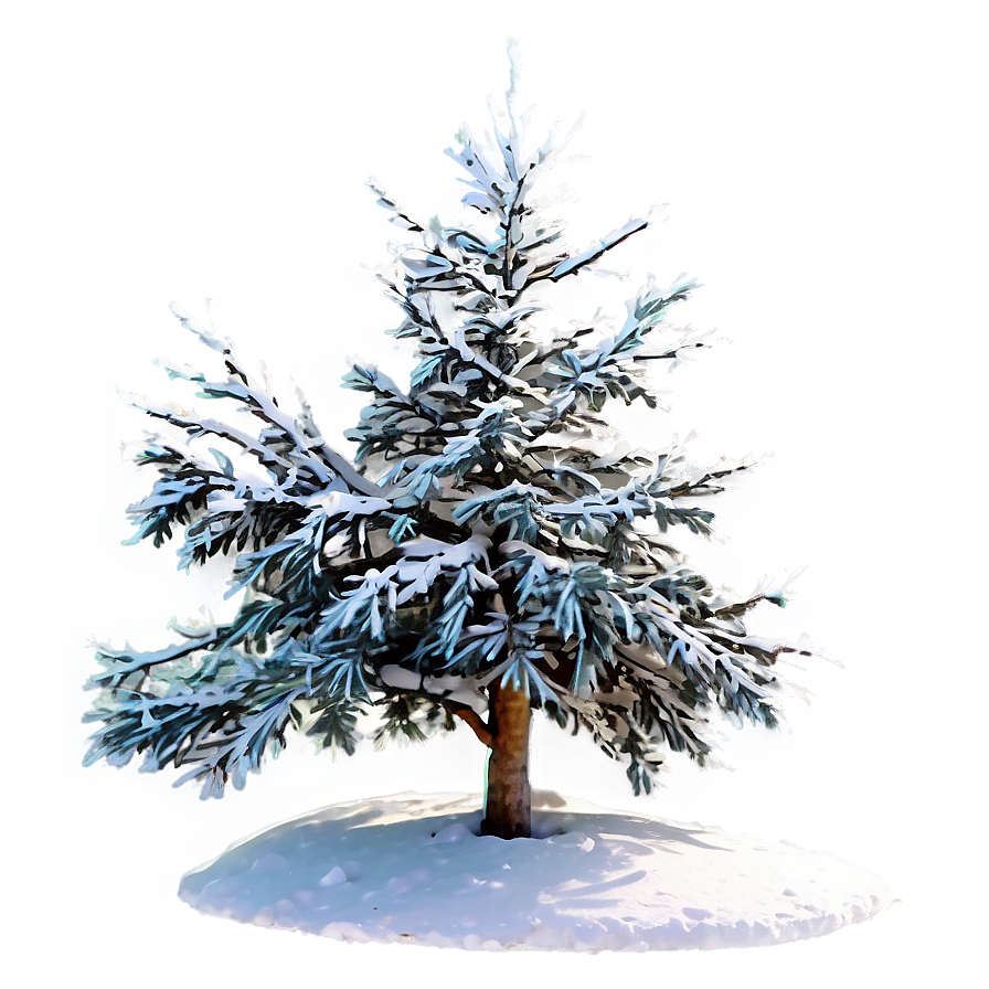 Snow Laden Tree Png Raa11