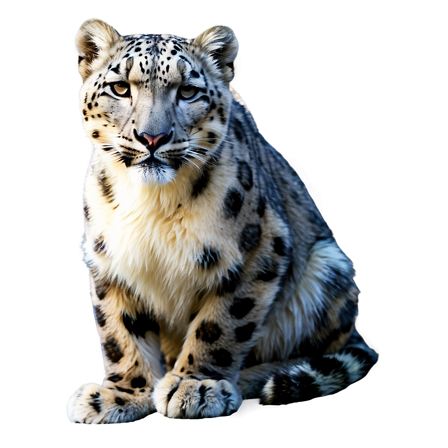 Snow Leopard During Sunset Png Mtv79