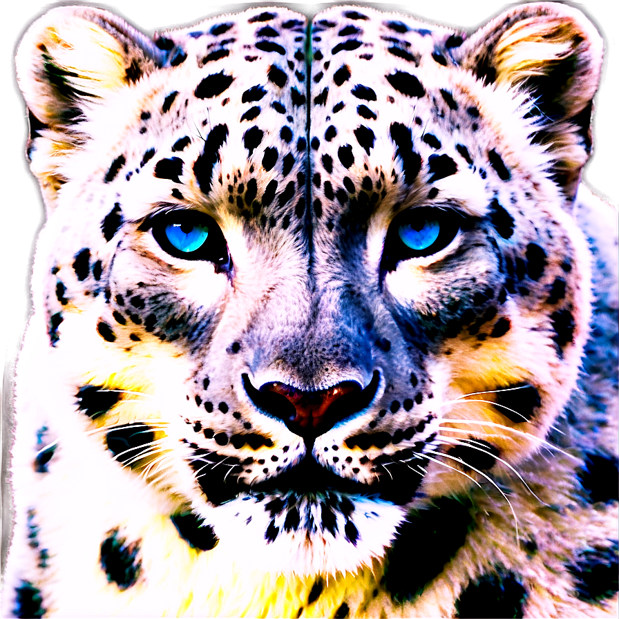 Snow Leopard Face Closeup Png 06122024