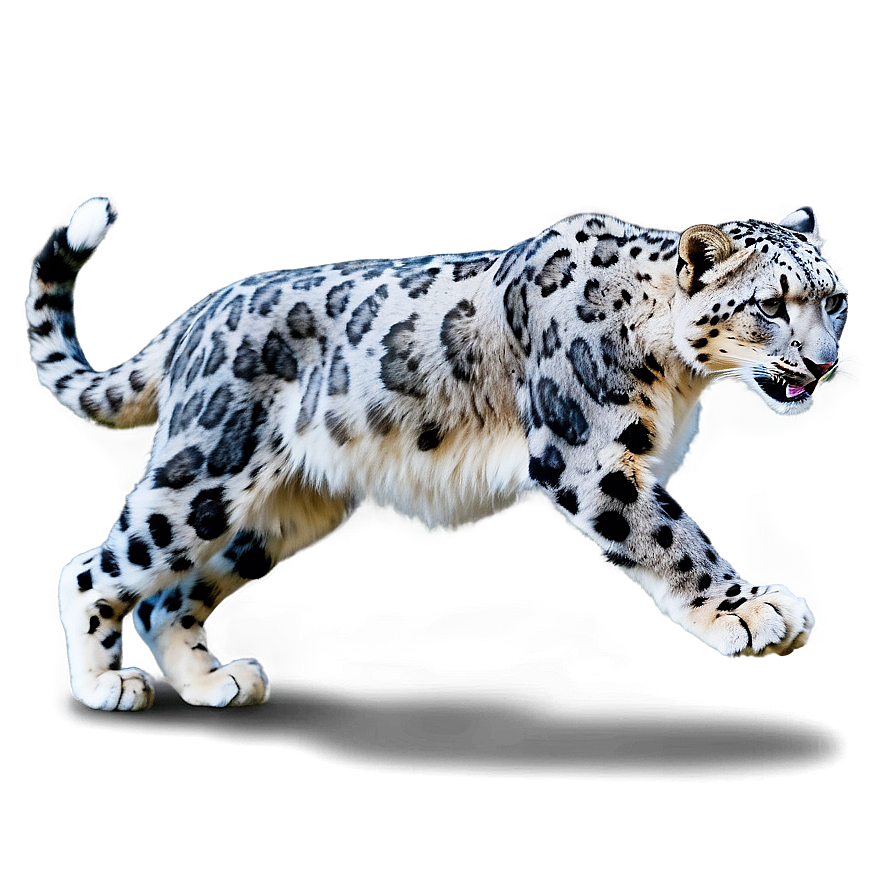 Snow Leopard In Action Sequence Png 06122024