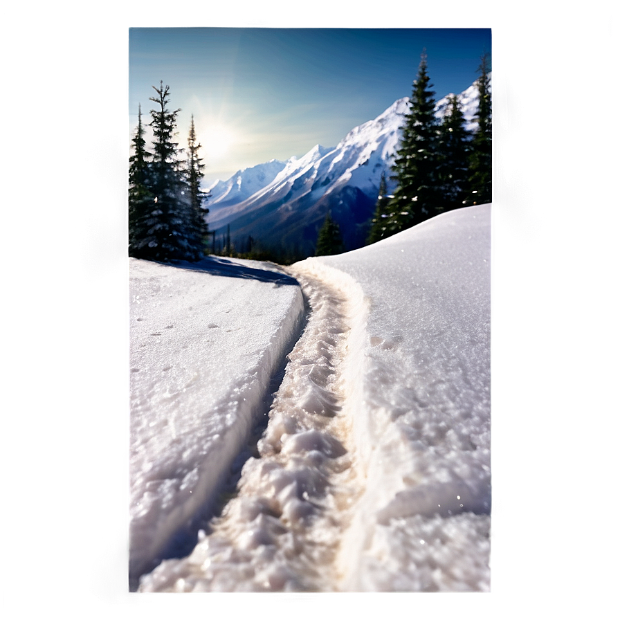 Snow Path Transparent Png 05252024