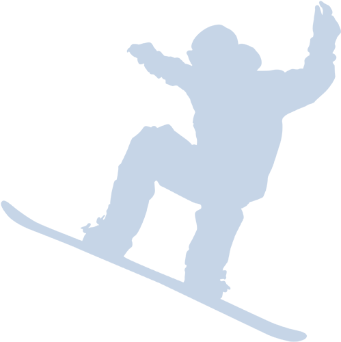 Snowboarder Silhouette Action