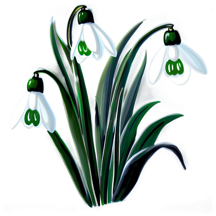 Snowdrops Winter Flowers Png 04292024