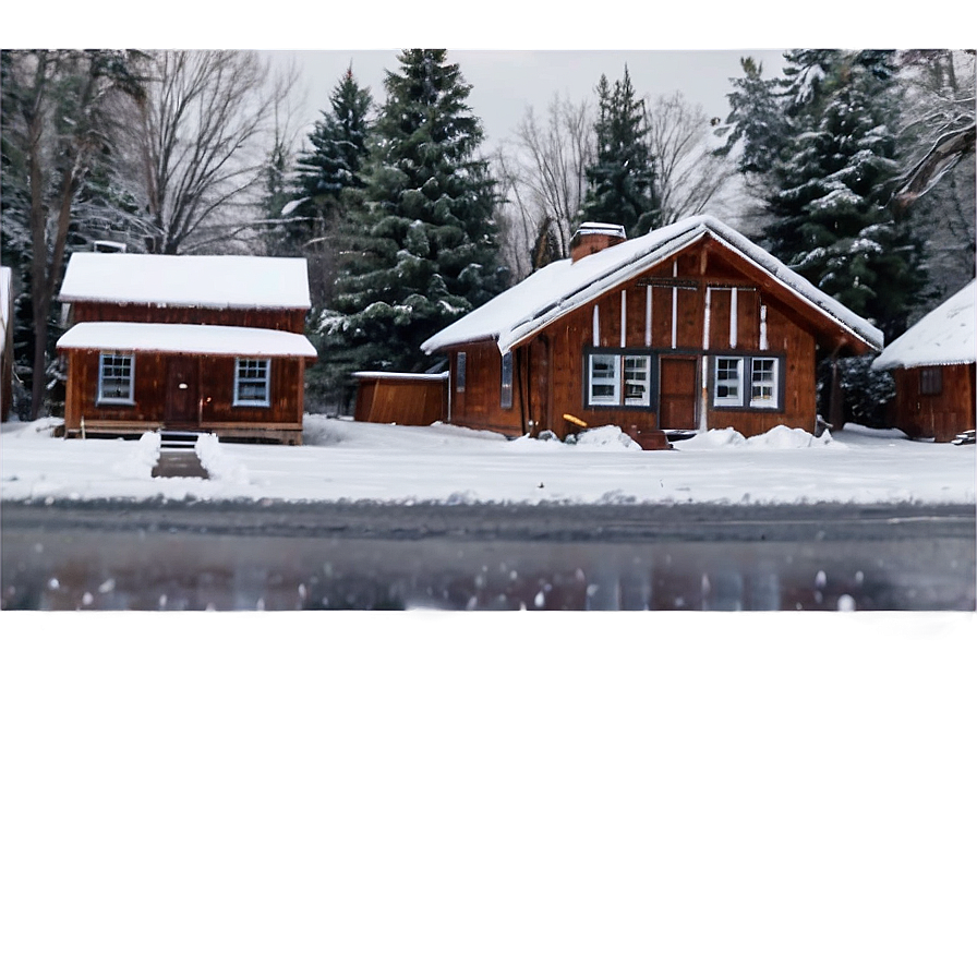 Snowfall In Old Town Png Ksr96