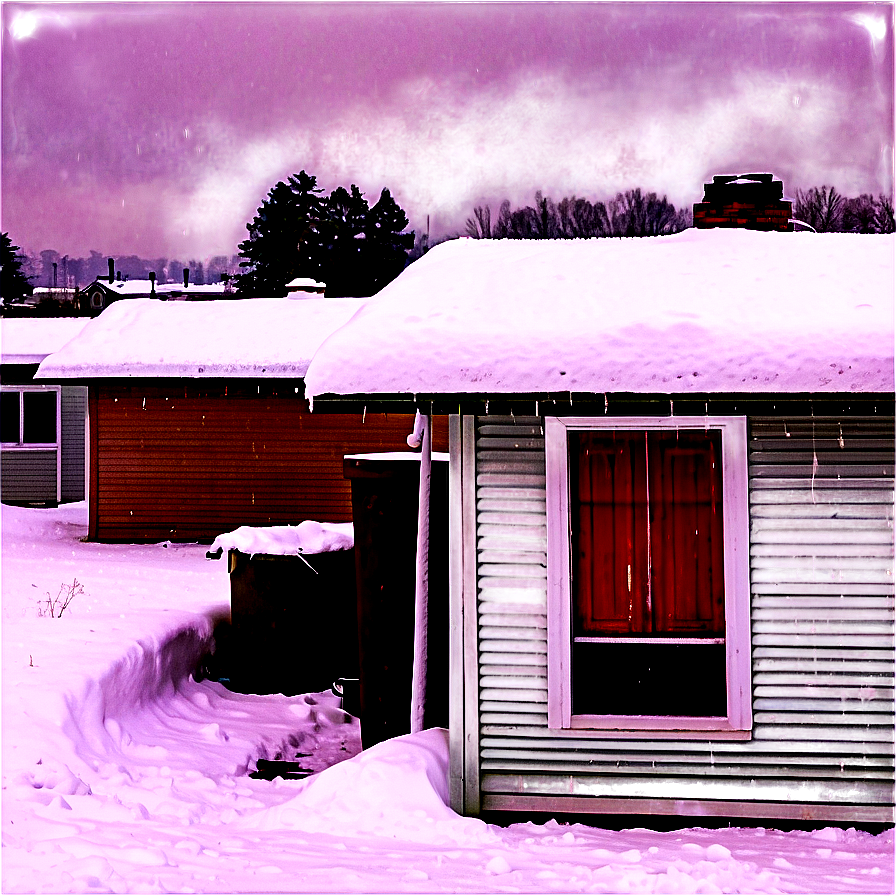 Snowfall On Rooftops Png 06122024