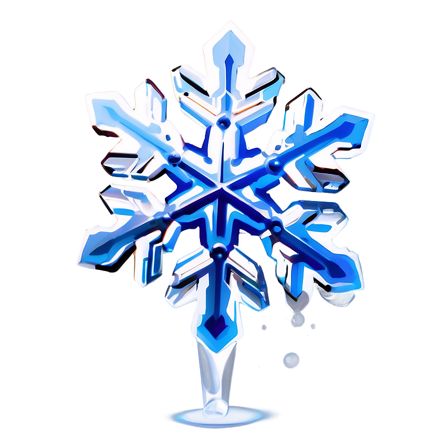 Snowflake In Ice Crystal Png 04292024