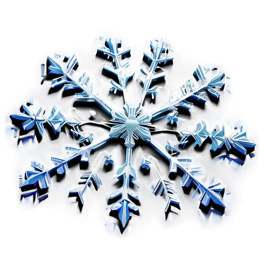 Snowflake In Snowstorm Png 04292024